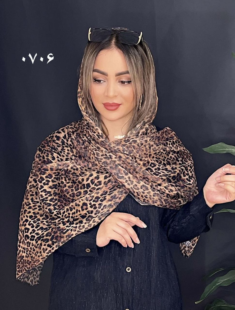 شال پلنگی کد 0706