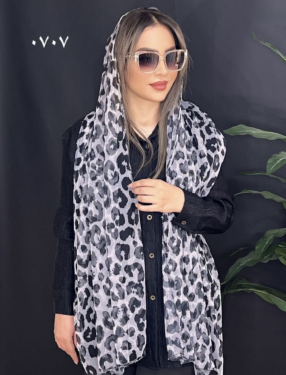شال پلنگی کد 0707