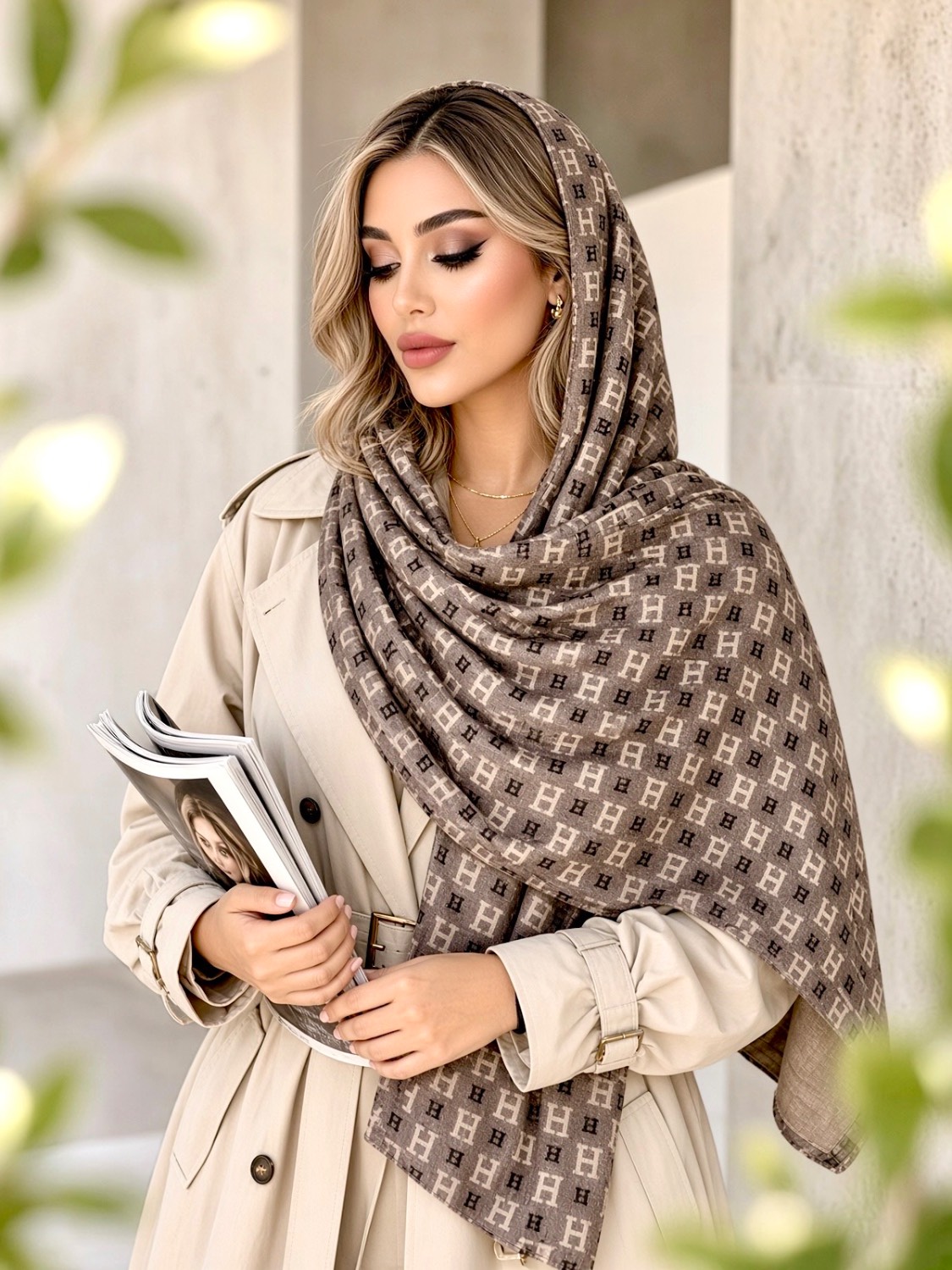 شال موهر مخمل پاییزه