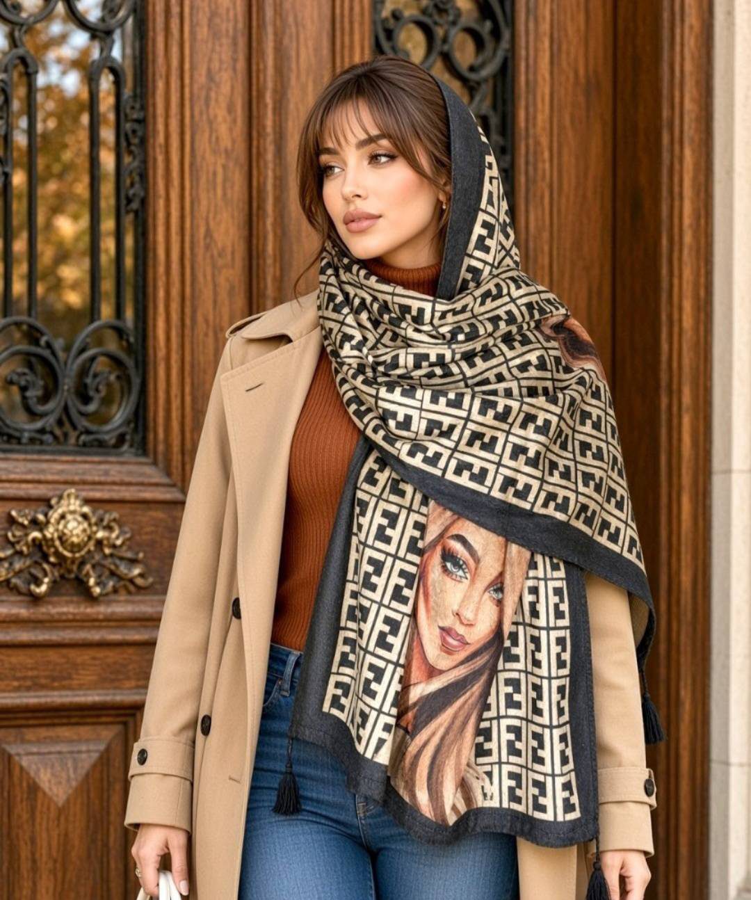 شال موهر فانتزی