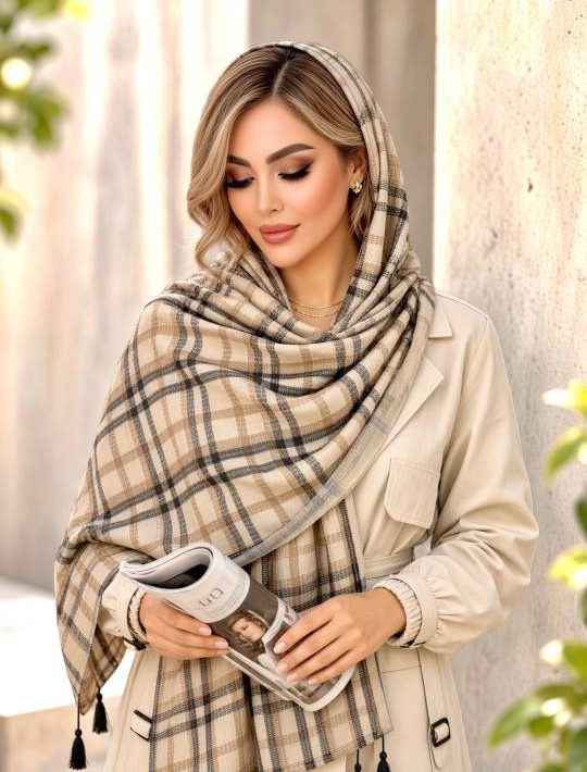 شال مخمل پاییزی